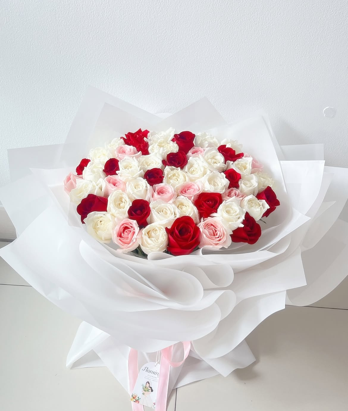 3 Color Mixed ( 60 Roses )